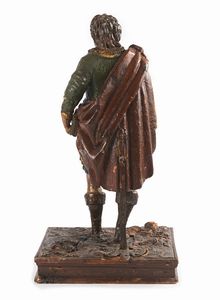 Scultura in legno policromo, XVIII secolo  - Asta ASTA A TEMPO - Antiquariato, Dipinti, Oggetti d'Arte e Pastori da Presepe Napoletani - Associazione Nazionale - Case d'Asta italiane