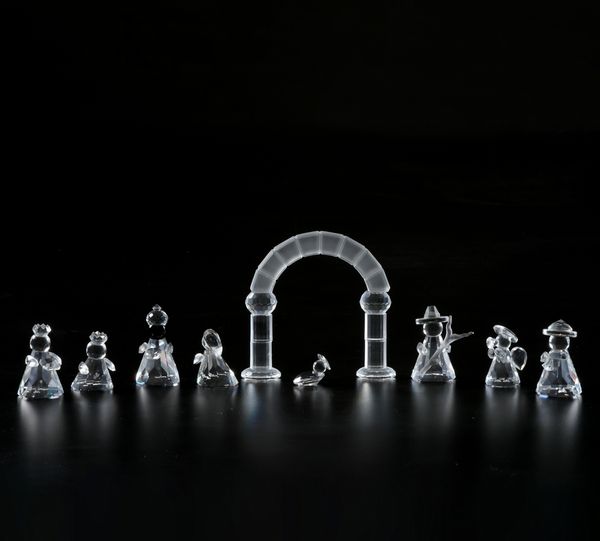 Presepe.<BR>Swarovski scs edizione limitata 1993.<BR>  - Asta Maioliche, Porcellane e Vetri - Associazione Nazionale - Case d'Asta italiane