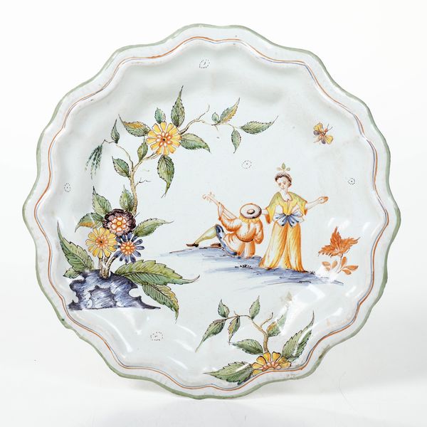 Piatto.<BR>Veneto, XIX secolo.  - Asta Maioliche, Porcellane e Vetri - Associazione Nazionale - Case d'Asta italiane