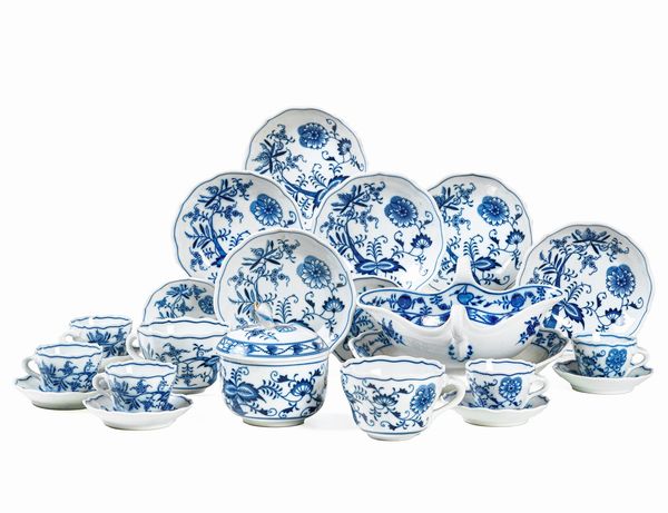 Parte di servizio.<BR>Meissen, Manifattura Teichert, primi del XX secolo.  - Asta Maioliche, Porcellane e Vetri - Associazione Nazionale - Case d'Asta italiane