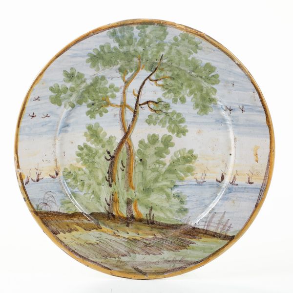 Piatto.<BR>Castelli, XIX secolo.  - Asta Maioliche, Porcellane e Vetri - Associazione Nazionale - Case d'Asta italiane