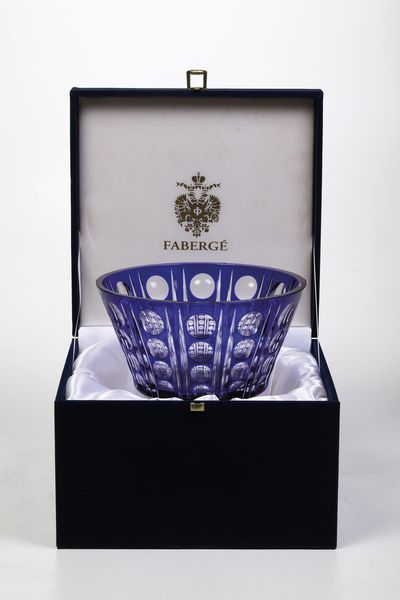 Vaso. <BR>Faberg, seconda met del XX secolo  - Asta Maioliche, Porcellane e Vetri - Associazione Nazionale - Case d'Asta italiane