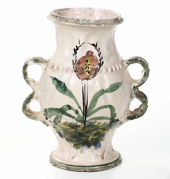 Vaso biansato.<BR>Nove, XIX-XX secolo.  - Asta Maioliche, Porcellane e Vetri - Associazione Nazionale - Case d'Asta italiane