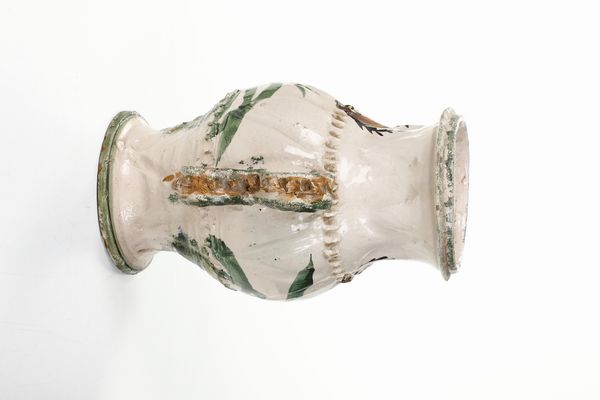 Vaso biansato.<BR>Nove, XIX-XX secolo.  - Asta Maioliche, Porcellane e Vetri - Associazione Nazionale - Case d'Asta italiane