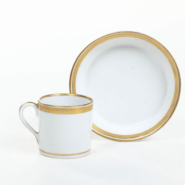Tazza con piattino.<BR>Vienna, verso il 1850.  - Asta Maioliche, Porcellane e Vetri - Associazione Nazionale - Case d'Asta italiane