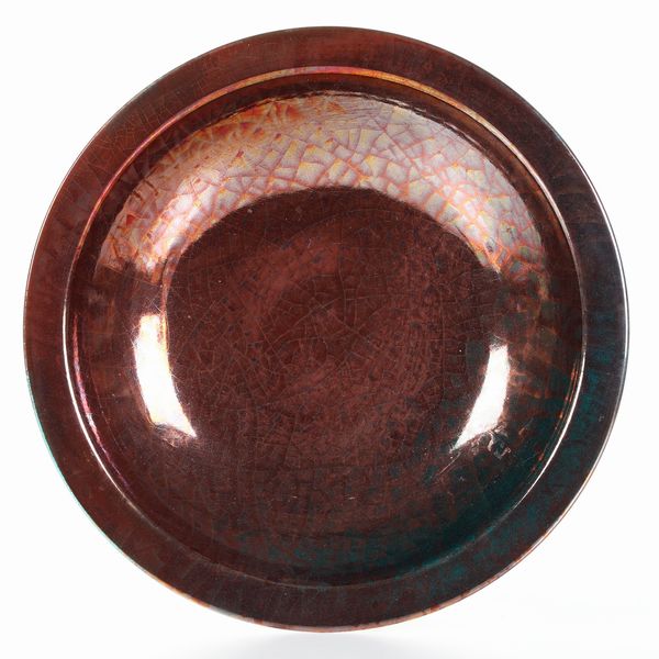 Ciotola.<BR>Faenza, Manifattura Gatti, ultimo terzo del XX secolo.<BR>  - Asta Maioliche, Porcellane e Vetri - Associazione Nazionale - Case d'Asta italiane