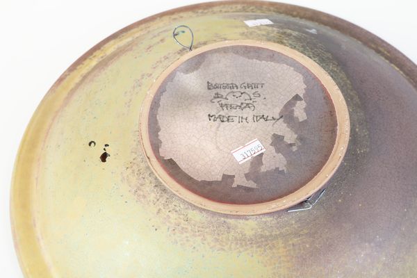 Ciotola.<BR>Faenza, Manifattura Gatti, ultimo terzo del XX secolo.<BR>  - Asta Maioliche, Porcellane e Vetri - Associazione Nazionale - Case d'Asta italiane