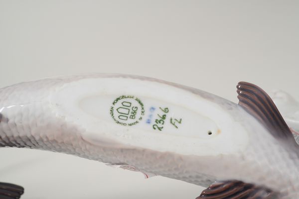 Sei figurine di animali.<BR>Danimarca, Manifattura Royal Copenhagen e Bing & Grondahl, XX secolo.  - Asta Maioliche, Porcellane e Vetri - Associazione Nazionale - Case d'Asta italiane