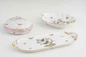 Scatola modello Rothschild.<BR>Ungheria, Manifattura Herend, XX secolo.  - Asta Maioliche, Porcellane e Vetri - Associazione Nazionale - Case d'Asta italiane