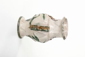 Vaso biansato.<BR>Nove, XIX-XX secolo.  - Asta Maioliche, Porcellane e Vetri - Associazione Nazionale - Case d'Asta italiane