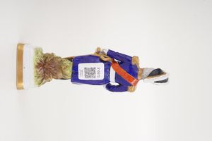 Figurina del generale Nicolas Jean-de-Dieu Soult.<BR>Germania, Manifattura di Scheibe-Alsbach (Turingia), XX secolo.  - Asta Maioliche, Porcellane e Vetri - Associazione Nazionale - Case d'Asta italiane