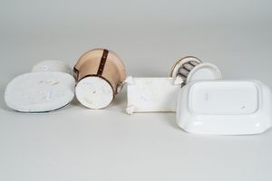 Sei servizi da scrittoio, XIX e XX secolo.  - Asta Maioliche, Porcellane e Vetri - Associazione Nazionale - Case d'Asta italiane