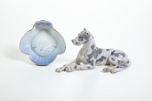 Vaso.<BR>Danimarca, Manifattura Royal Copenaghen, 1955.  - Asta Maioliche, Porcellane e Vetri - Associazione Nazionale - Case d'Asta italiane