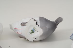 Sei figurine di animali.<BR>Danimarca, Manifattura Royal Copenhagen e Bing & Grondahl, XX secolo.  - Asta Maioliche, Porcellane e Vetri - Associazione Nazionale - Case d'Asta italiane