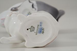 Sei figurine di animali.<BR>Danimarca, Manifattura Royal Copenhagen e Bing & Grondahl, XX secolo.  - Asta Maioliche, Porcellane e Vetri - Associazione Nazionale - Case d'Asta italiane