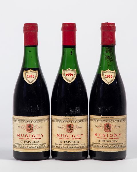 FRANCIA : Domaine Faiveley Musigny Grand Cru (3 BT)  - Asta Timeless Treasures / Due secoli di vini leggendari - Associazione Nazionale - Case d'Asta italiane