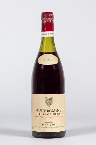 FRANCIA : Henri Jayer Cros Parantoux (1 BT)  - Asta Timeless Treasures / Due secoli di vini leggendari - Associazione Nazionale - Case d'Asta italiane