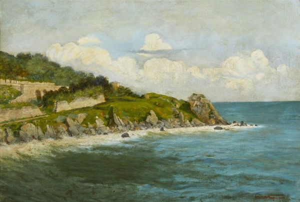 FRAGIACOMO ANTONIETTA (1859 - 1922) : PAESAGGIO DI COSTA FRIULANA  - Asta Asta 499 | ARTE MODERNA E CONTEMPORANEA Virtuale - Associazione Nazionale - Case d'Asta italiane