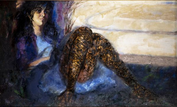 SALVATORE ANNA (1923 - 1978) : PAESAGGIO CON FIGURA  - Asta Asta 499 | ARTE MODERNA E CONTEMPORANEA Virtuale - Associazione Nazionale - Case d'Asta italiane