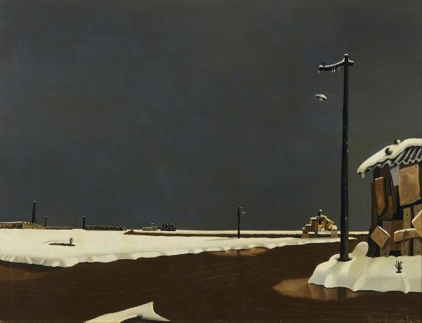 COLOMBO CARLO : INVERNO  - Asta Asta 499 | ARTE MODERNA E CONTEMPORANEA Virtuale - Associazione Nazionale - Case d'Asta italiane