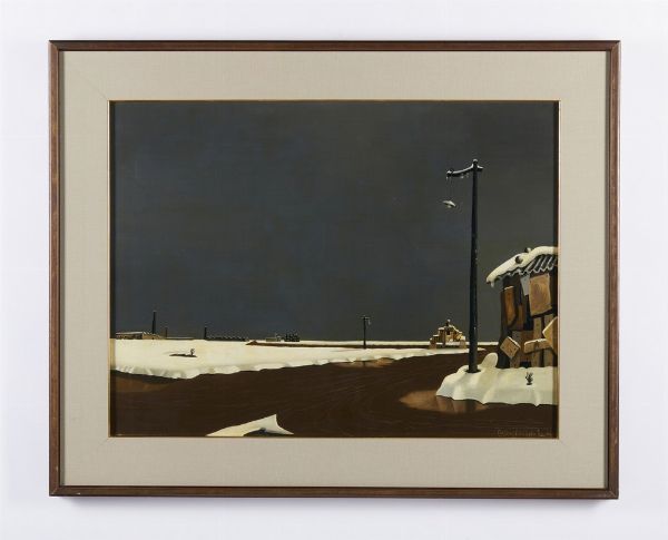 COLOMBO CARLO : INVERNO  - Asta Asta 499 | ARTE MODERNA E CONTEMPORANEA Virtuale - Associazione Nazionale - Case d'Asta italiane