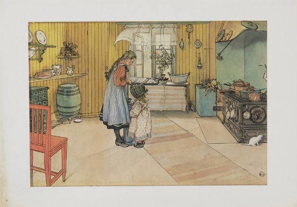 LARSSON CARL (1853 - 1919) : LOTTO COMPOSTO DA N.6 FOGLI  - Asta Asta 499 | ARTE MODERNA E CONTEMPORANEA Virtuale - Associazione Nazionale - Case d'Asta italiane