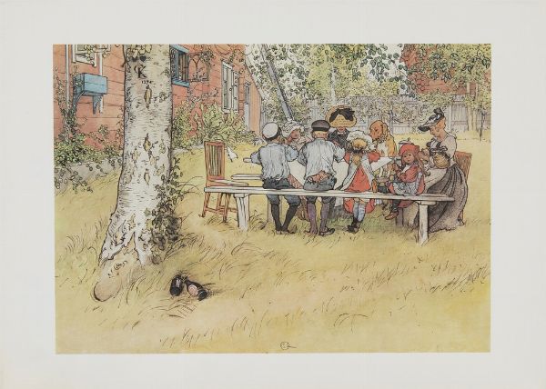 LARSSON CARL (1853 - 1919) : LOTTO COMPOSTO DA N.6 FOGLI  - Asta Asta 499 | ARTE MODERNA E CONTEMPORANEA Virtuale - Associazione Nazionale - Case d'Asta italiane