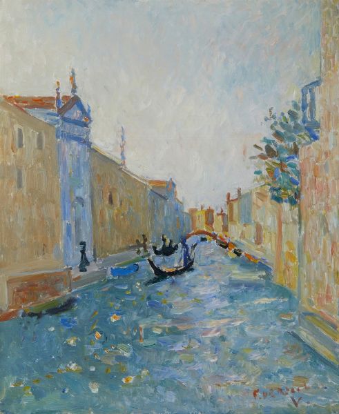 DE ROCCHI FRANCESCO (1902 - 1978) : VENEZIA, RIO DEI MANDICANTI  - Asta Asta 499 | ARTE MODERNA E CONTEMPORANEA Virtuale - Associazione Nazionale - Case d'Asta italiane