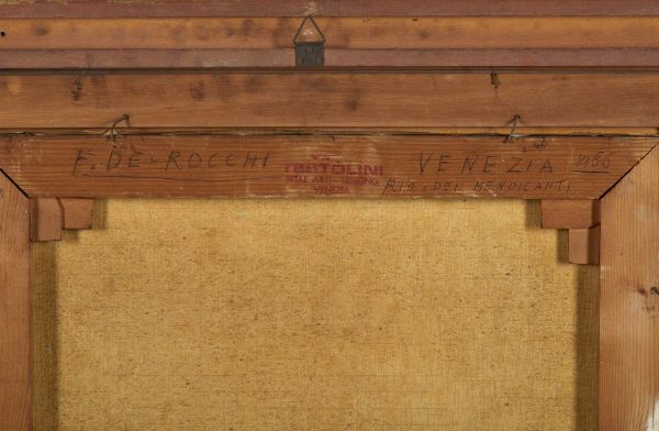 DE ROCCHI FRANCESCO (1902 - 1978) : VENEZIA, RIO DEI MANDICANTI  - Asta Asta 499 | ARTE MODERNA E CONTEMPORANEA Virtuale - Associazione Nazionale - Case d'Asta italiane