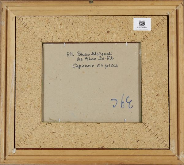MORANDI RENZO (1914 - 2008) : CAPANNO DA PESCA  - Asta Asta 499 | ARTE MODERNA E CONTEMPORANEA Virtuale - Associazione Nazionale - Case d'Asta italiane