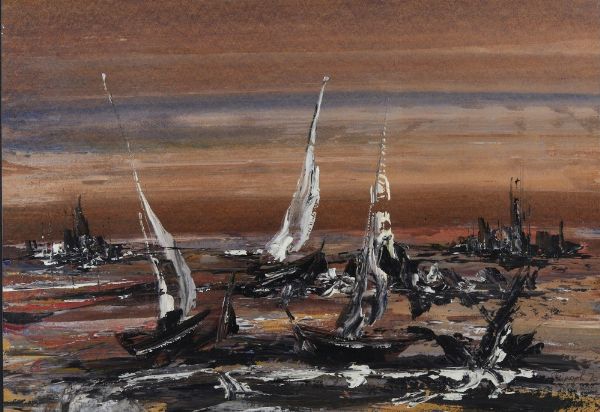 POPHILLAT MICHEL : SENZA TITOLO  - Asta Asta 499 | ARTE MODERNA E CONTEMPORANEA Virtuale - Associazione Nazionale - Case d'Asta italiane