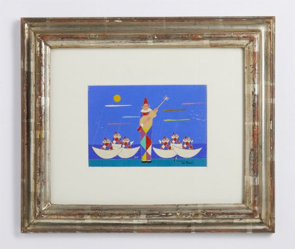 POZZI WALTER (1911 - 1989) : SENZA TITOLO  - Asta Asta 499 | ARTE MODERNA E CONTEMPORANEA Virtuale - Associazione Nazionale - Case d'Asta italiane