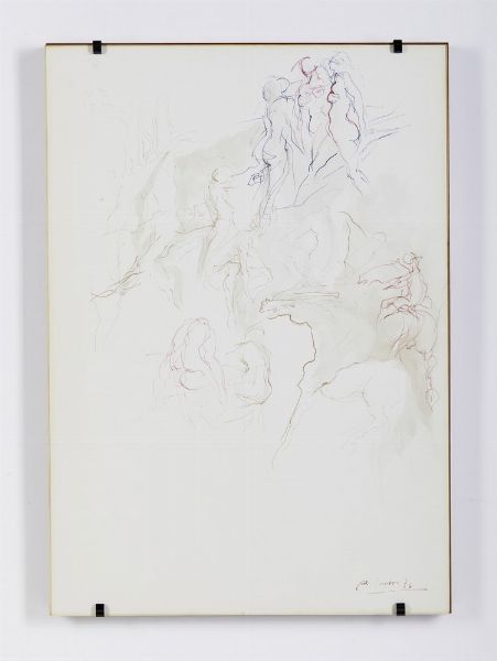 MURER AUGUST (1922 - 1985) : STUDIO DI FIGURE E ECAVALLI  - Asta Asta 499 | ARTE MODERNA E CONTEMPORANEA Virtuale - Associazione Nazionale - Case d'Asta italiane