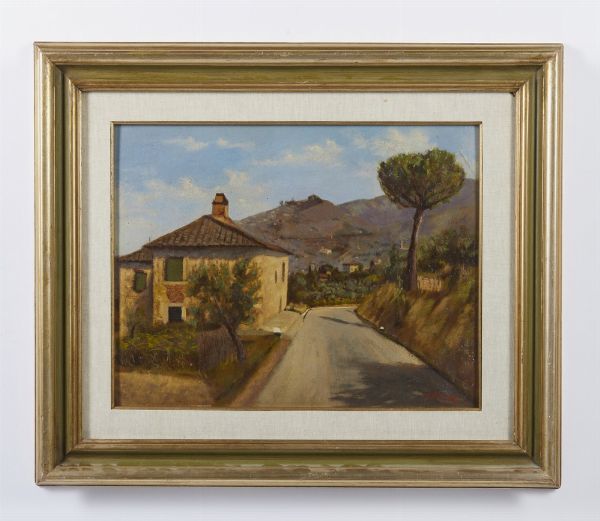 PANCRAZI GRASSI RUGGERO (1900 - 1974) : IN VISTA DI CORTONA  - Asta Asta 499 | ARTE MODERNA E CONTEMPORANEA Virtuale - Associazione Nazionale - Case d'Asta italiane