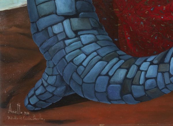 ASSETTO FRANCO (1911 - 1991) : RITRATTO DI CARLA BACOLLA  - Asta Asta 499 | ARTE MODERNA E CONTEMPORANEA Virtuale - Associazione Nazionale - Case d'Asta italiane