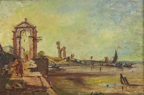 CAPUZZO MARIO (1902 - 1972) : VEDUTA DI VENEZIA - CAPRICCIO  - Asta Asta 499 | ARTE MODERNA E CONTEMPORANEA Virtuale - Associazione Nazionale - Case d'Asta italiane