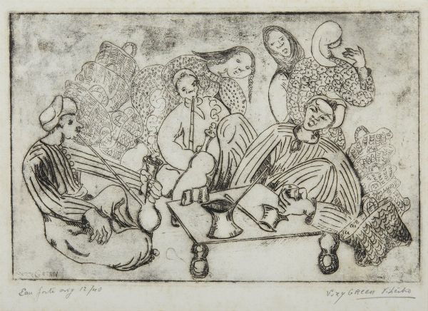 VITERBO GREEN SUZY (1904 - 1999) : SENZA TITOLO  - Asta Asta 499 | ARTE MODERNA E CONTEMPORANEA Virtuale - Associazione Nazionale - Case d'Asta italiane