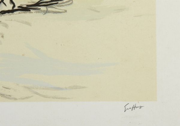 GUTTUSO RENATO (1912 - 1987) : SENZA TITOLO  - Asta Asta 499 | ARTE MODERNA E CONTEMPORANEA Virtuale - Associazione Nazionale - Case d'Asta italiane