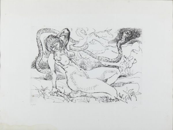GUTTUSO RENATO (1912 - 1987) : EVA  - Asta Asta 499 | ARTE MODERNA E CONTEMPORANEA Virtuale - Associazione Nazionale - Case d'Asta italiane