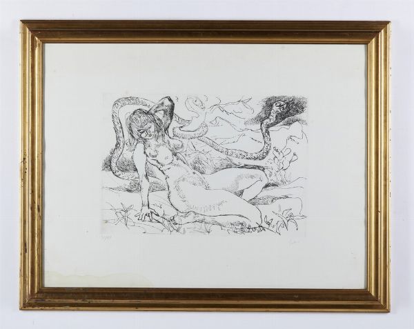 GUTTUSO RENATO (1912 - 1987) : EVA  - Asta Asta 499 | ARTE MODERNA E CONTEMPORANEA Virtuale - Associazione Nazionale - Case d'Asta italiane