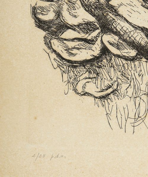 GUTTUSO RENATO (1912 - 1987) : SENZA TITOLO  - Asta Asta 499 | ARTE MODERNA E CONTEMPORANEA Virtuale - Associazione Nazionale - Case d'Asta italiane