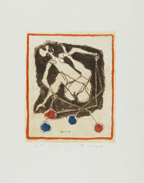 MINGUZZI LUCIANO (1911 - 2004) : LOTTO COMPOSTO DA N.6 FOGLI  - Asta Asta 499 | ARTE MODERNA E CONTEMPORANEA Virtuale - Associazione Nazionale - Case d'Asta italiane