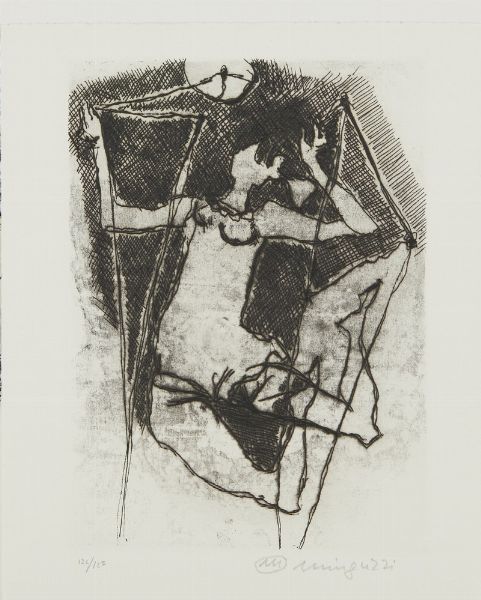 MINGUZZI LUCIANO (1911 - 2004) : LOTTO COMPOSTO DA N.6 FOGLI  - Asta Asta 499 | ARTE MODERNA E CONTEMPORANEA Virtuale - Associazione Nazionale - Case d'Asta italiane