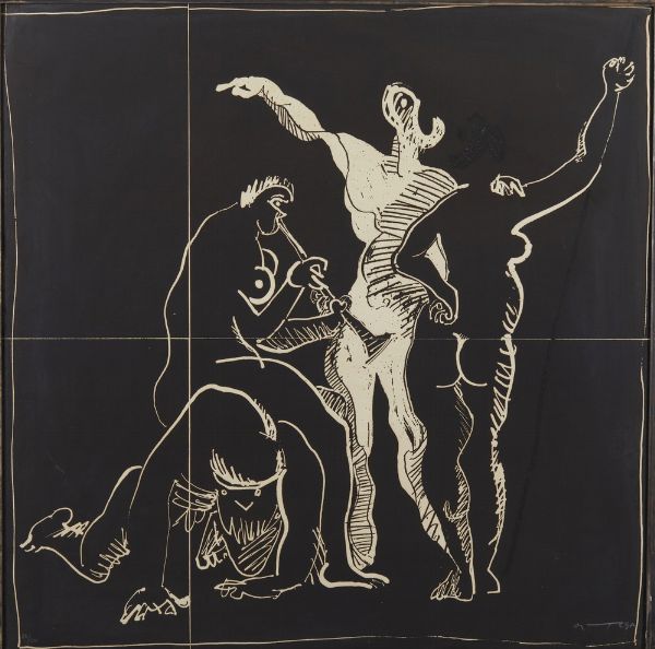 ORTEGA JOSE'  (1921 - 1990) : SUONATRICE DI FLAUTO, (1972)  - Asta Asta 499 | ARTE MODERNA E CONTEMPORANEA Virtuale - Associazione Nazionale - Case d'Asta italiane