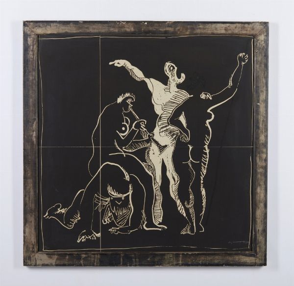 ORTEGA JOSE'  (1921 - 1990) : SUONATRICE DI FLAUTO, (1972)  - Asta Asta 499 | ARTE MODERNA E CONTEMPORANEA Virtuale - Associazione Nazionale - Case d'Asta italiane