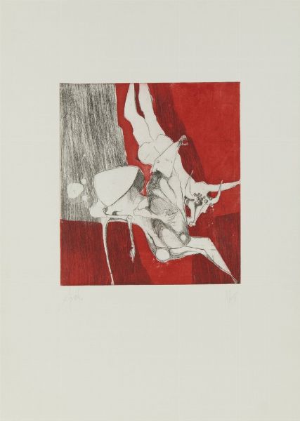 ARNOLDI NAG (n. 1928) : CARTELLA COMPOSTA DA N.3 FOGLI: I CAVALLI DI ACHILLE  - Asta Asta 499 | ARTE MODERNA E CONTEMPORANEA Virtuale - Associazione Nazionale - Case d'Asta italiane