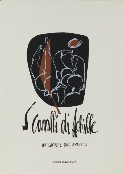 ARNOLDI NAG (n. 1928) : CARTELLA COMPOSTA DA N.3 FOGLI: I CAVALLI DI ACHILLE  - Asta Asta 499 | ARTE MODERNA E CONTEMPORANEA Virtuale - Associazione Nazionale - Case d'Asta italiane