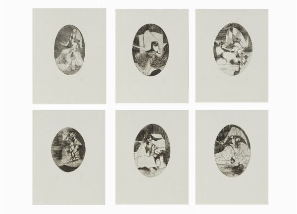 ARNOLDI NAG (n. 1928) : CARTELLA COMPOSTA DA N.6 FOGLI: RITRATTI DI ARLECCHINO  - Asta Asta 499 | ARTE MODERNA E CONTEMPORANEA Virtuale - Associazione Nazionale - Case d'Asta italiane