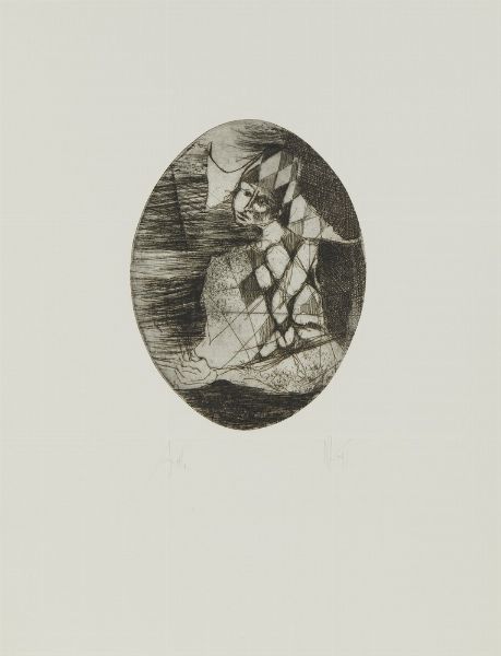 ARNOLDI NAG (n. 1928) : CARTELLA COMPOSTA DA N.6 FOGLI: RITRATTI DI ARLECCHINO  - Asta Asta 499 | ARTE MODERNA E CONTEMPORANEA Virtuale - Associazione Nazionale - Case d'Asta italiane