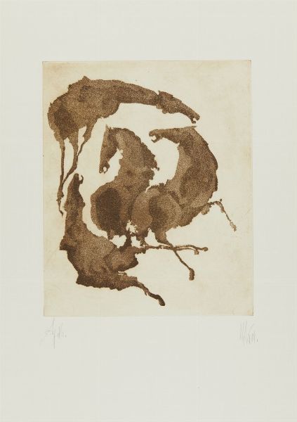 ARNOLDI NAG (n. 1928) : CARTELLA COMPOSTA DA N.5 FOGLI: HORSES  - Asta Asta 499 | ARTE MODERNA E CONTEMPORANEA Virtuale - Associazione Nazionale - Case d'Asta italiane